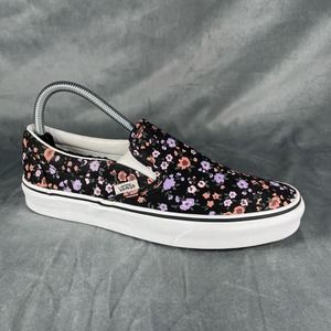 VANS Classic Slip On FLORAL COVERED DITSY Canvas Shoes Womens Sz 8.5